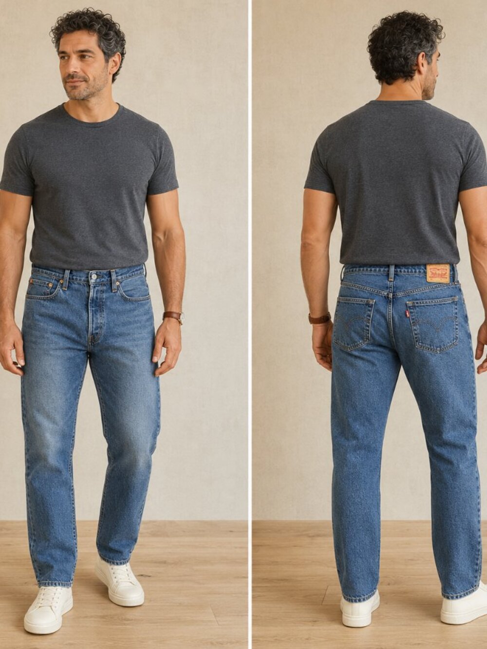 Levi's 501 XX Men's Vintage Jeans Button Fly Straight Leg Medium Wash 32x30
